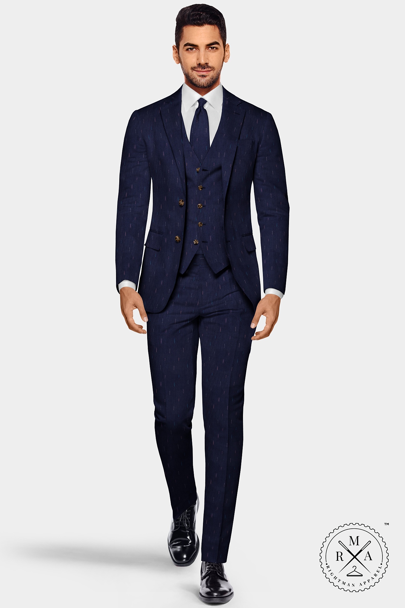 Blue line Three Piece Suit SU305